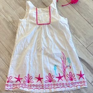 J&J swim coverup with matching headbands